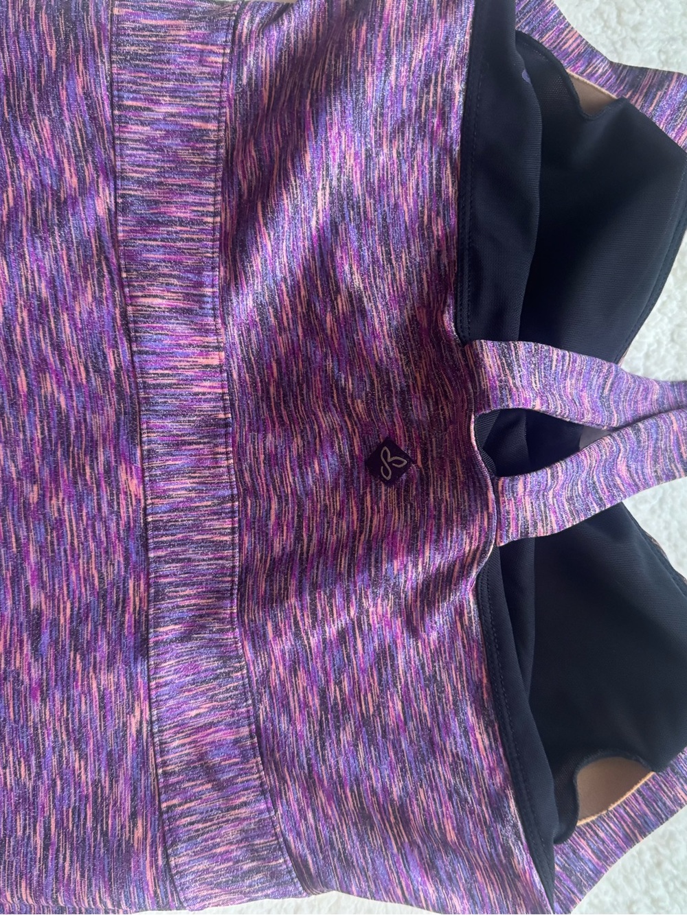 prAna Amaya space-dye dress Purple Racerback built in bra size small - Picture 8 of 9